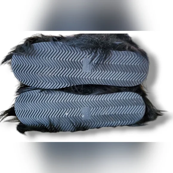 GUCCI Yeti Siberian Goat Hair Black Fur Vintage winter boots with COA - Picture 10 of 16